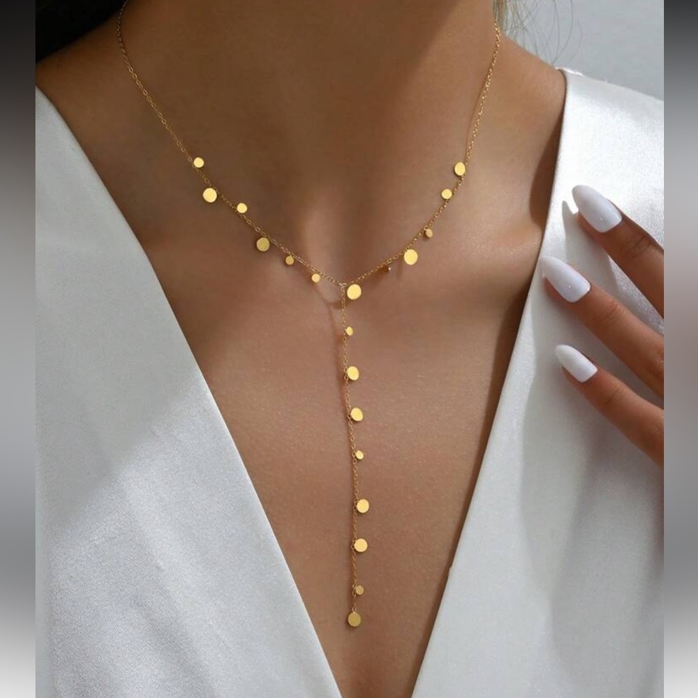 Elegant Gold Necklace A1424 - Picture 2 of 5